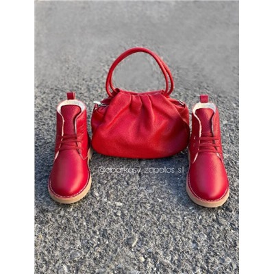 Ab.Zapatos 4619/2 granate+PELLE · LUX
