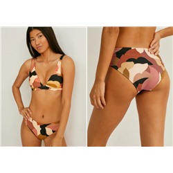 Bikini-Hose - Mid-Rise - LYCRA® XTRA LIFE™ - gemustert