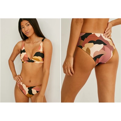 Bikini-Hose - Mid-Rise - LYCRA® XTRA LIFE™ - gemustert