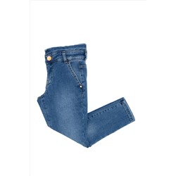 Kız Çocuk Açık Mavi Jean Pantolon