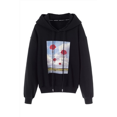Sudadera con capucha Negro