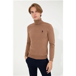 Erkek Camel Melanj Basic Kazak