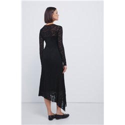 Vestido midi lace asimétrico