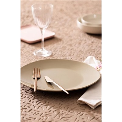 Souci Servis Tabağı - Bej - 30 cm