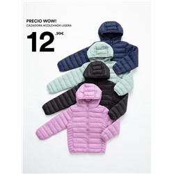 LIGHTWEIGHT HOODED PUFFER JACKET