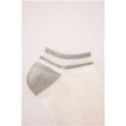 Calcetines cortos blancos lurex