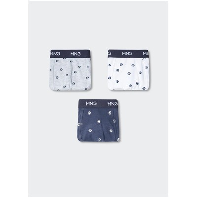 Pack 3 bóxers combinados -  Niño | MANGO OUTLET España