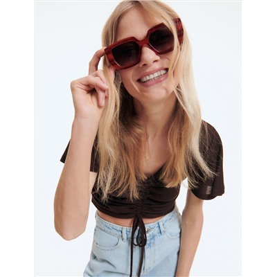 Crop Top aus Jersey