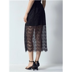 Юбка миди из кружева, S1030/sway
