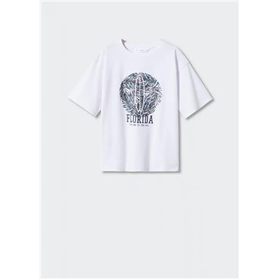 Camiseta estampada algodón -  Niño | MANGO OUTLET España