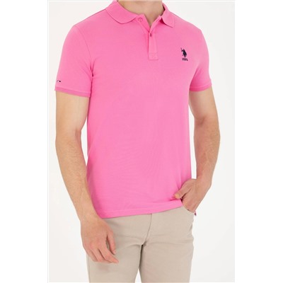Erkek Pembe Basic Tişört