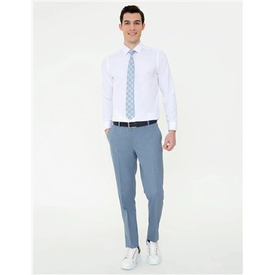 Beyaz Slim Fit Oxford Gömlek