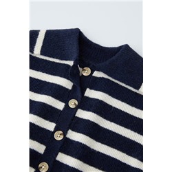 STRIPED KNIT CARDIGAN