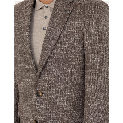 Kahverengi Slim Fit Ceket