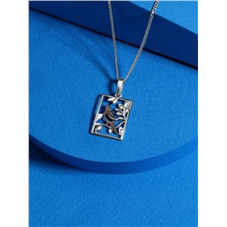 Подвеска из серебра родированная 925 пробы П-2799-Р