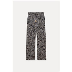 PRINTED PALAZZO TROUSERS