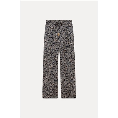 PRINTED PALAZZO TROUSERS