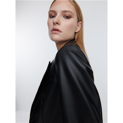 Blazer aus Kunstleder