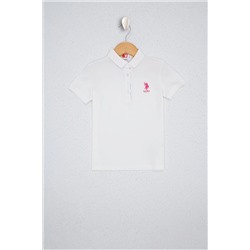 U.S. Polo Assn., Beyaz Kız Çocuk T-Shirt