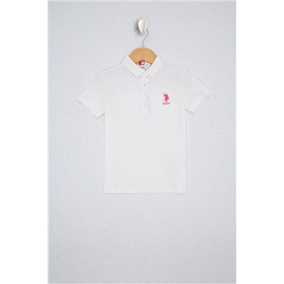 U.S. Polo Assn., Beyaz Kız Çocuk T-Shirt