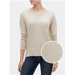 Metallic Crewneck Sweater