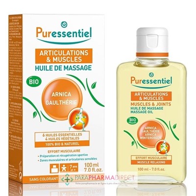 Puressentiel Articulations & Muscles Huile de Massage BIO 100 ml
