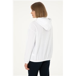 Kadın Beyaz Sweatshirt