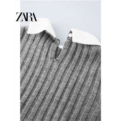 ZARA  😍 официальный сайт⚡️ кардиган - рубашка для девочек, отличный вариант для школы 🏫  скидка  71🛍    ✅Цвет: на фото     ✅Материал: акрил ( больше информации нет)
