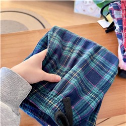 Домашние фланелевые штаны с карманами