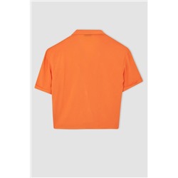 Defacto Relax Fit Pijama Yaka Kısa Kollu Gömlek W6864AZ22SM