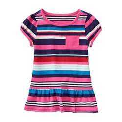 Striped Peplum Tee