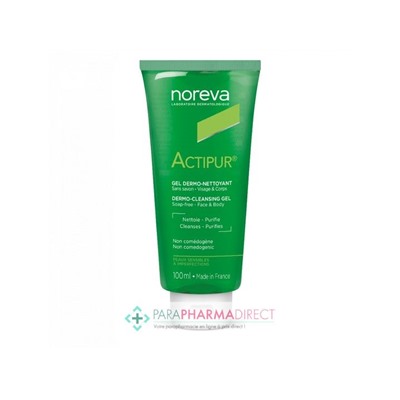Noreva Actipur Gel Dermo-Nettoyant Peaux Sensibles à Imperfections 100ml