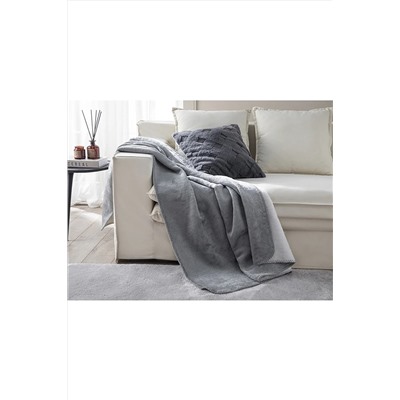 English Home Love Yourself Akrilik Tv Battaniye 130x170 cm Gri 10036930