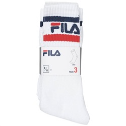 FILA Unisex Sportsocken "Falk" 3 Paar weiß FS24T001-100-White