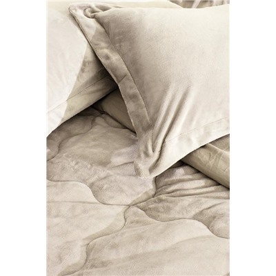 Kaira Tek Kişilik Comforter Set - Bej