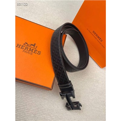 Мужские ремни Hermes Высокое качество!  Цвет пряжки матовый, серебряный Оригинальная упаковка Размеры: 115