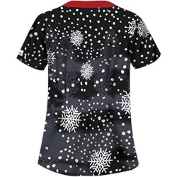 UA Snow Season Black Scrub Top