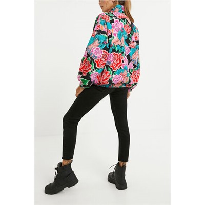 Chaqueta corta estampada