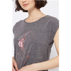 Camiseta Kimie Antracita jaspeado