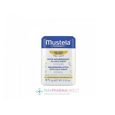 Mustela Peau Sèche Stick Nourrissant au Cold Cream 9,2g