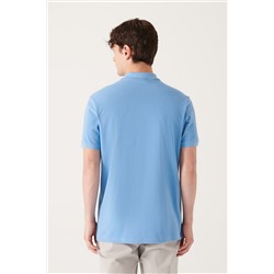 Mavi %100 Pamuk Serin Tutan Polo Yaka T-Shirt