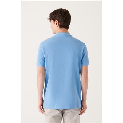 Mavi %100 Pamuk Serin Tutan Polo Yaka T-Shirt