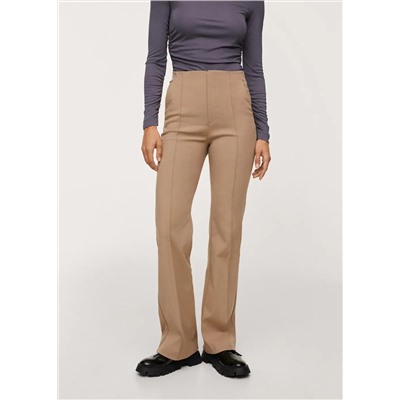 Pantalón algodón costuras -  Mujer | MANGO OUTLET Melilla