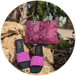 Ab.Zapatos 3420 BENEDETTO+PELLE serpiente 1019 FUXIA АКЦИЯ