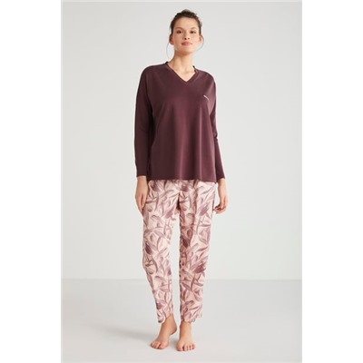Yumuşak dokulu pijama takımı