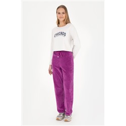 Kadın Taş Bisiklet Yaka Sweatshirt