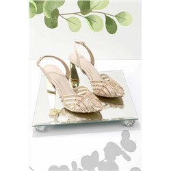 Bambi Bej Kadın Abiye Ayakkabı K01209073009