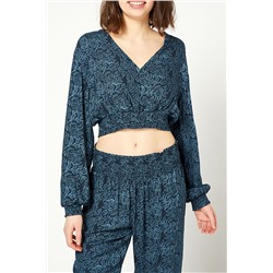 Crop top Sailor Azul marino