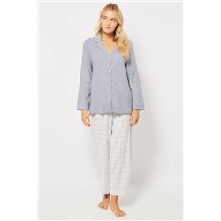 Camisa Azul marino y blanco