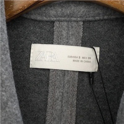 Женское короткое пальто свободного кроя без подкладки  ZAR*A